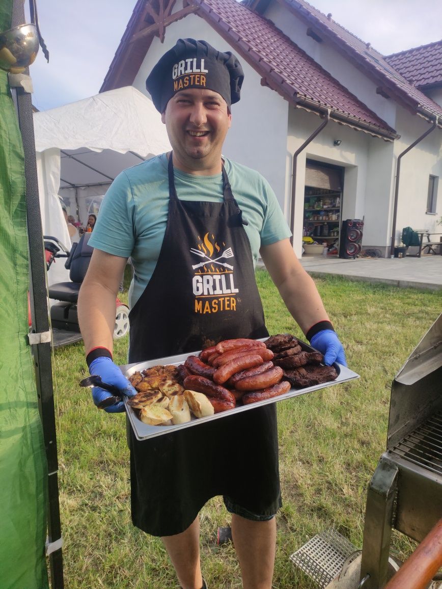 Grill z obsługą, wynajem grilla, namiot 5x8 wynajem