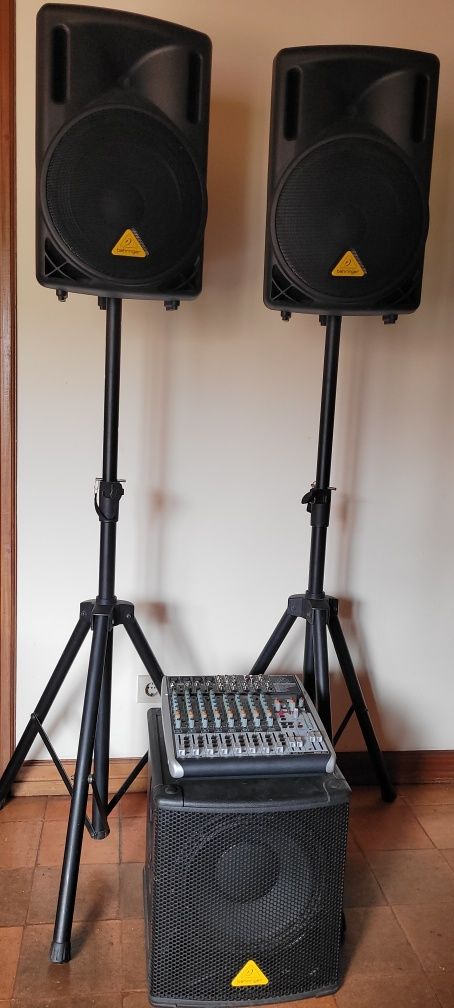 Sistema PA Behringer + Mesa Mistura