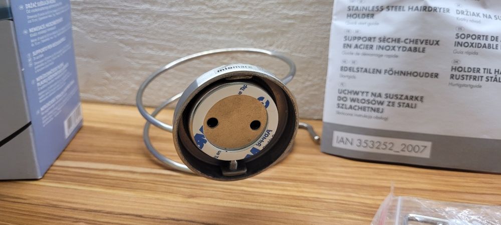 NOWY Uchwyt na suszarkę, stal nierdzewna