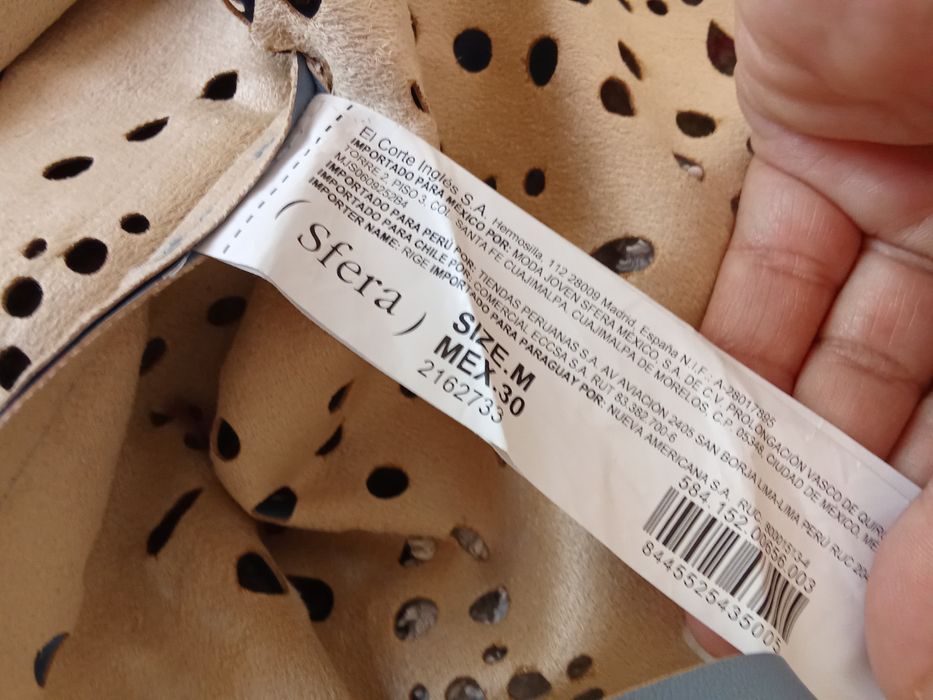 Saia midi em napa(Sfera Casual)