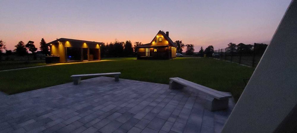Domek drewniany na Mazurach do wynajęcia - sauna, balia !!