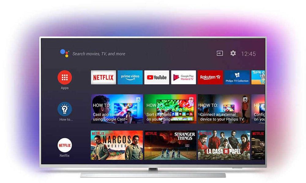 Telewizor philips  ambilight XL android YouTube Netflix dvbt2 hevc