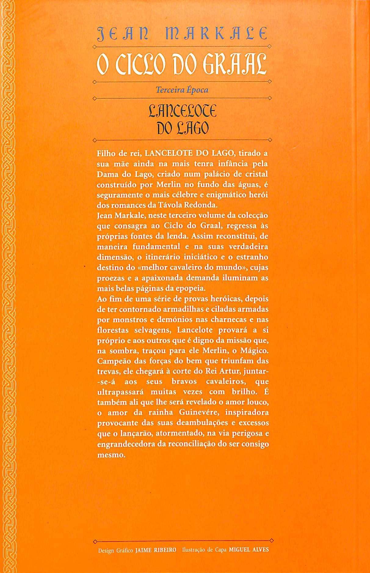 "Lancelote do Lago - O Ciclo do Graal" de Jean Markale [Novo]