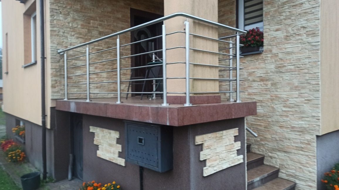 Balustrada nierdzewna inox.