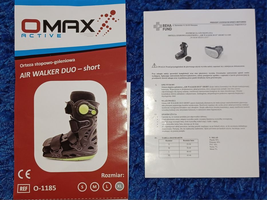 Orteza Omax Active Air Walker Duo Short