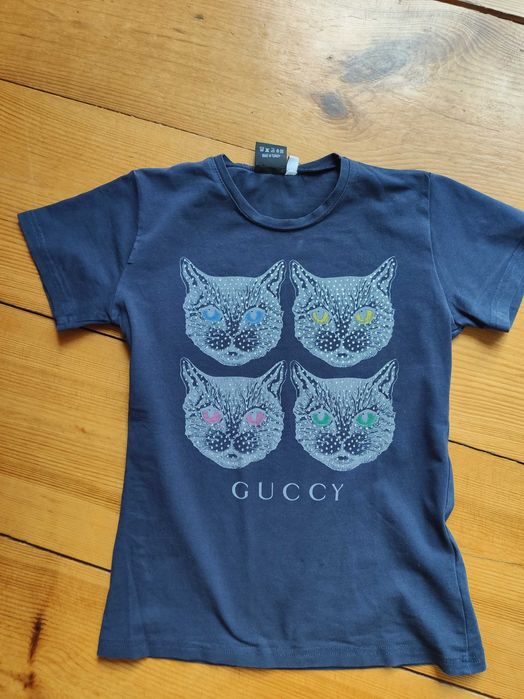 Bluzka z kotami, Gucci, rozm.12 lat