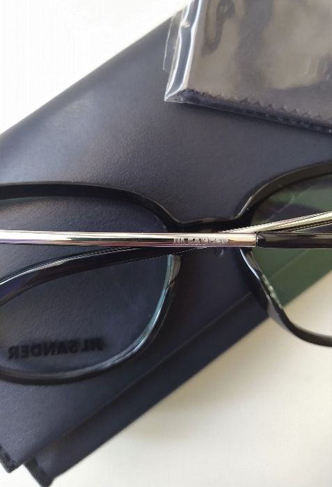 Новые очки Jil Sander премиум оправа оригинал чёрный лак Жиль Зандер