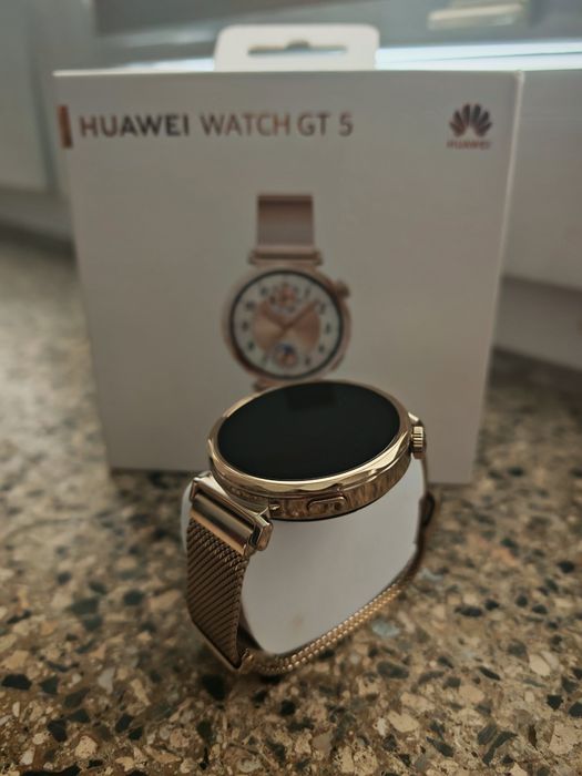 Smartwatch Huawei Watch GT 5 elegant złoty IDEAŁ