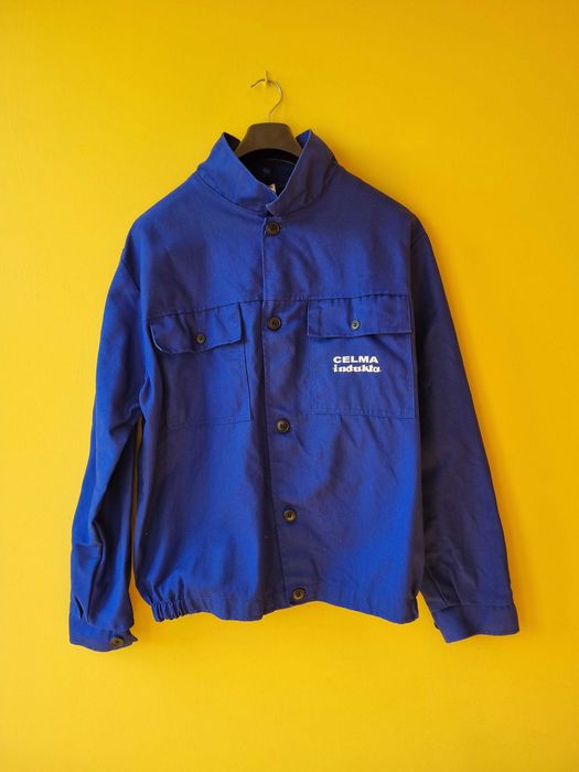 Robocza niebieska bluza drelichowa