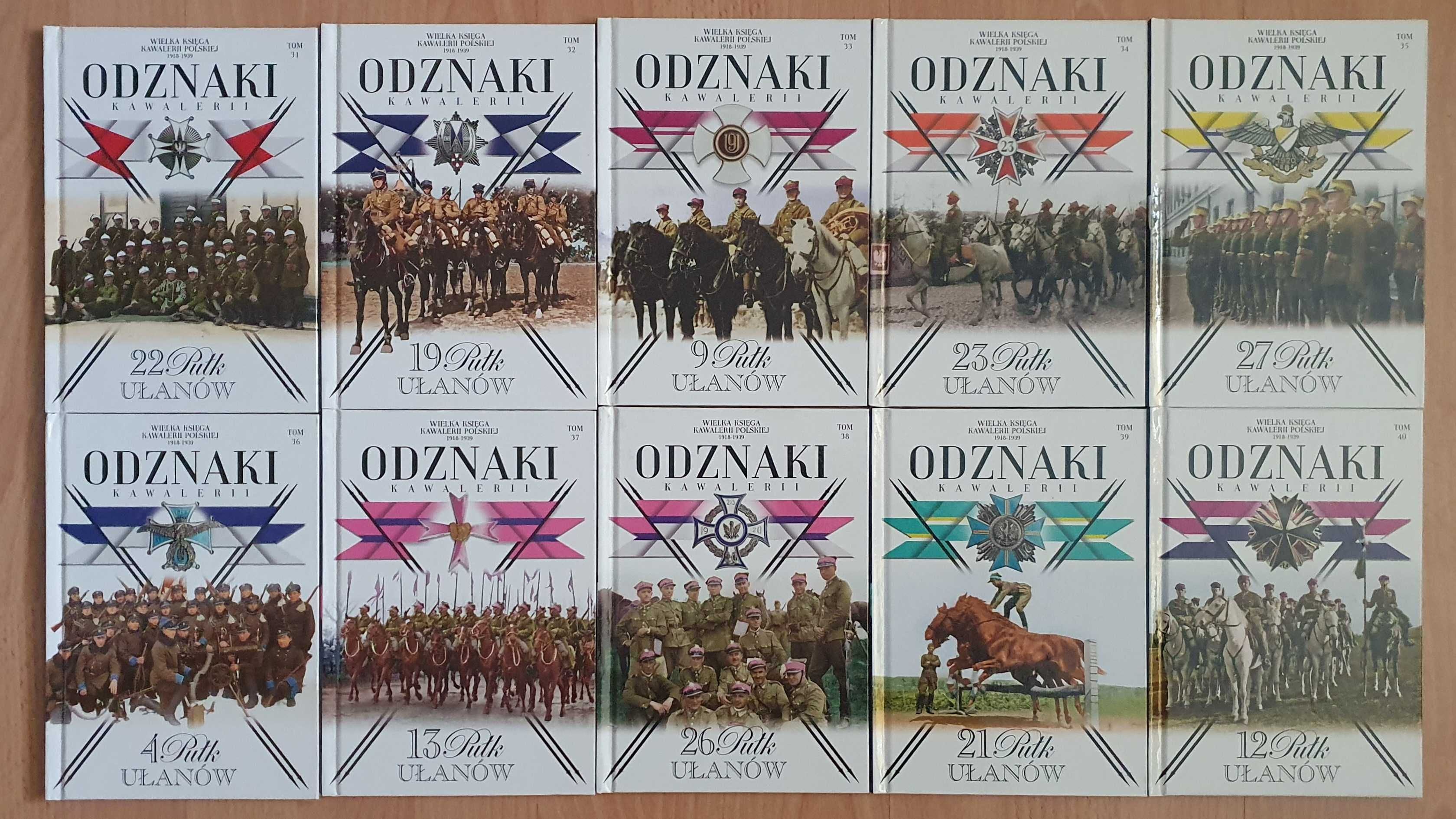 Odznaki Kawalerii- komplet 40 tomów BEZ ODZNAK