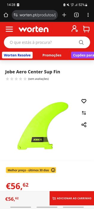 Barbatana de pracha de padel