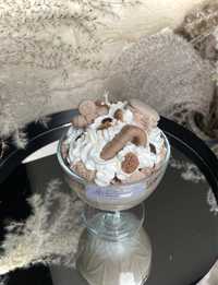 Świeca sojowa deser w pucharku karmel z kawą i cynamonem