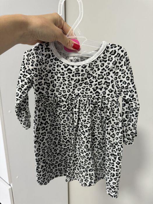 Плаття Lullaby 0–3 міс, нове, леопардовий принт