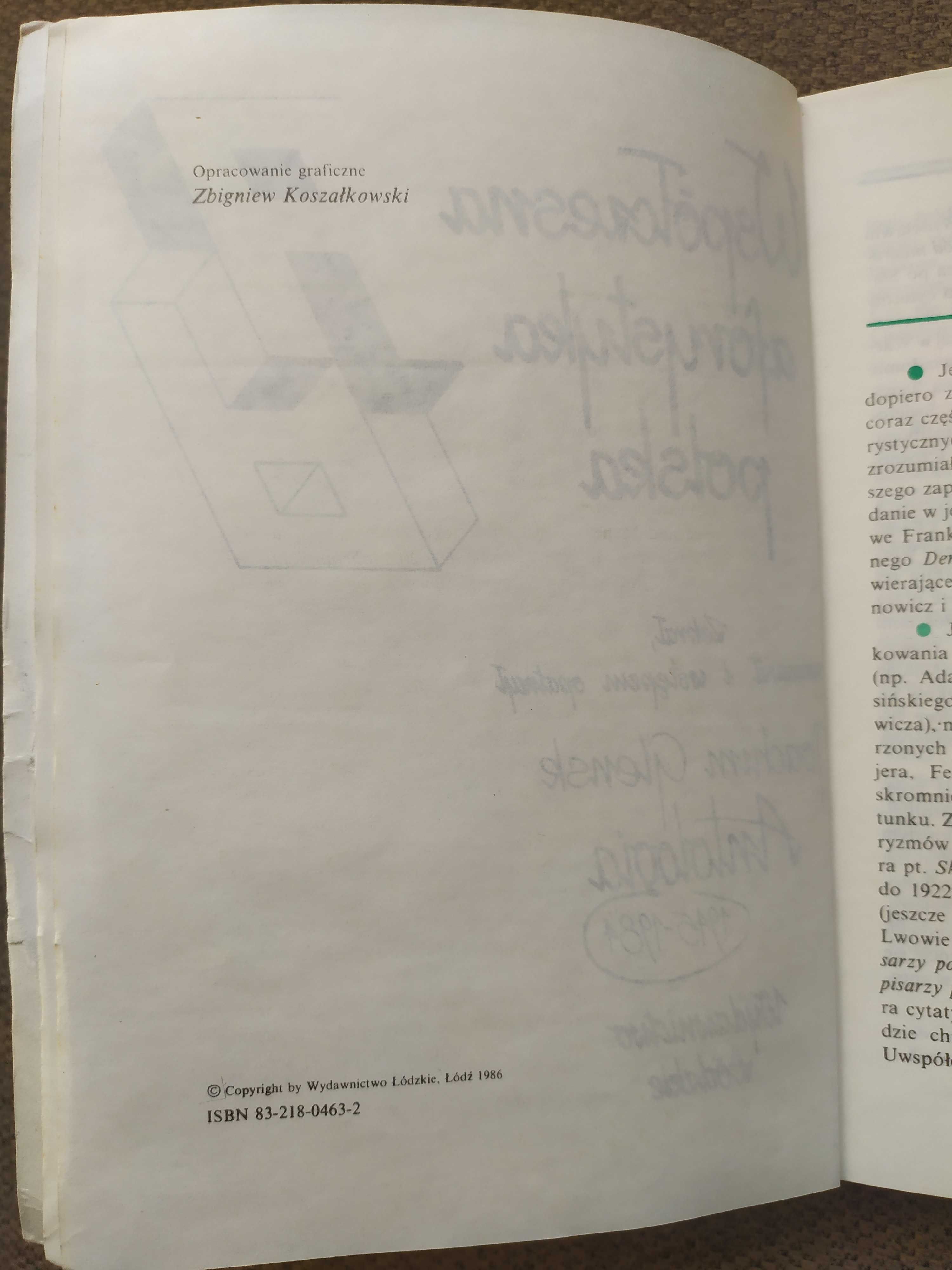 Współczesna aforystyka polska : antologia 1945 - 1984  Joachim Glensk