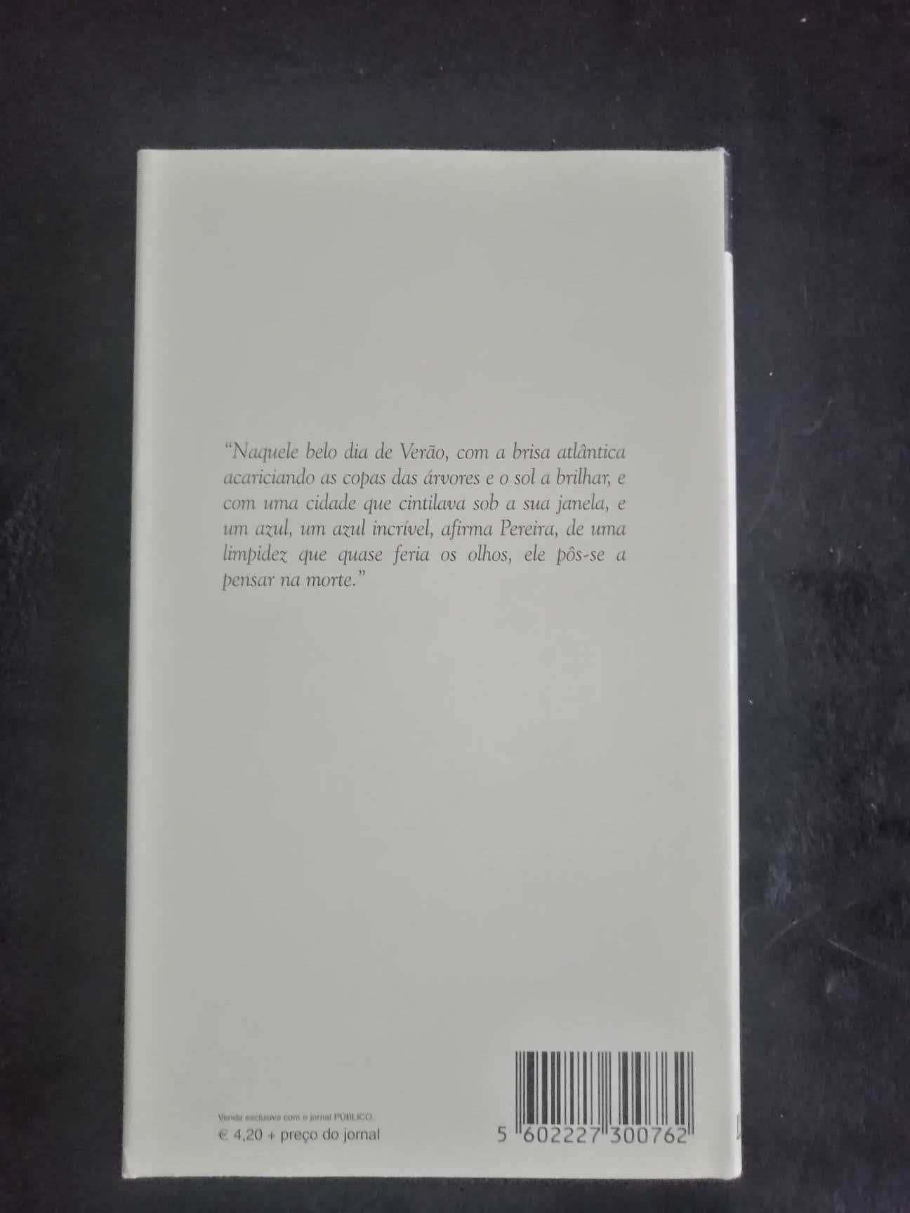 Livro "Afirma Pereira" de Antonio Tabucchi - Novo