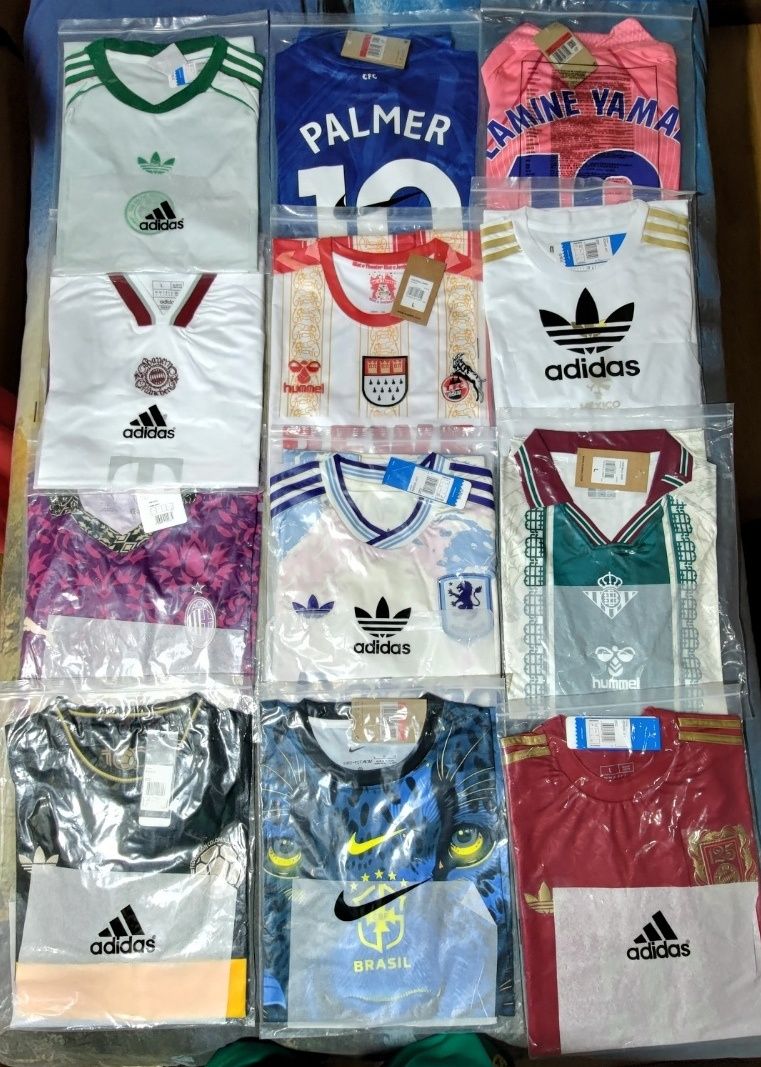 Camisolas futebol variadas