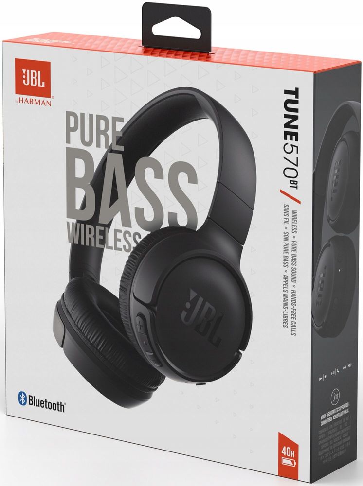 JBL SŁUCHAWKI BEZPRZEWODOWE nauszne 520BT nowe oryginalne mikrofon