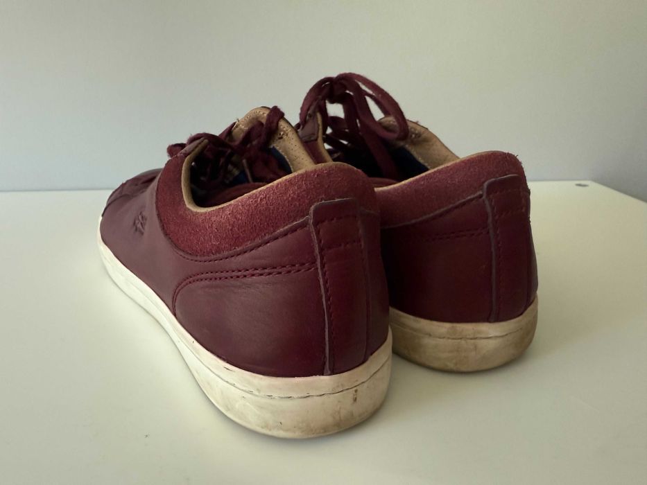 Buty Lacoste męskie eleganckie bordowe Stan BDB+, rozmiar 43