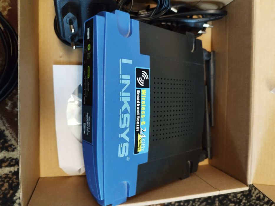 Modem Linksys niebieski