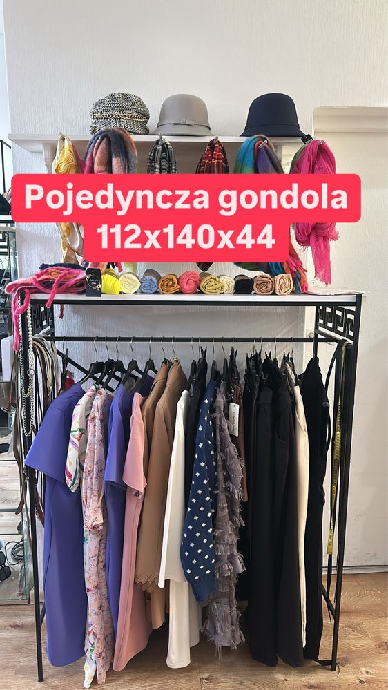 Wyposażenie sklepu odzieżowego, 70m2