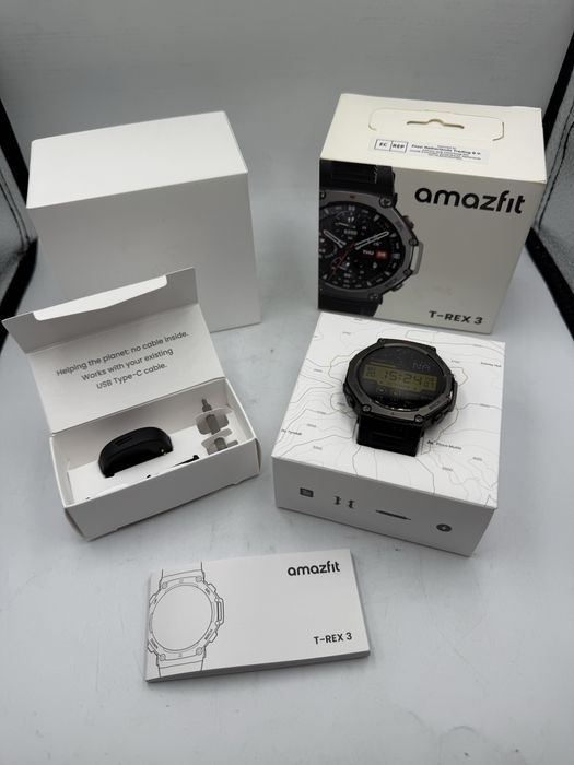 Smartwatch Amazfit T-Rex 3, Komplet, bdb stan, mało używany