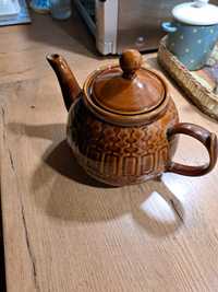 Imbryk czajnik do herbaty z Pruszkowa  wzór Aztecki