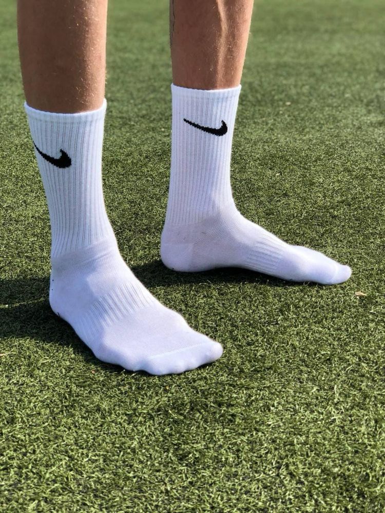 НАЙКРАЩА ЯКІСТЬ ! |шкарпетки Nike|білі високі |Носки найк| sport socks