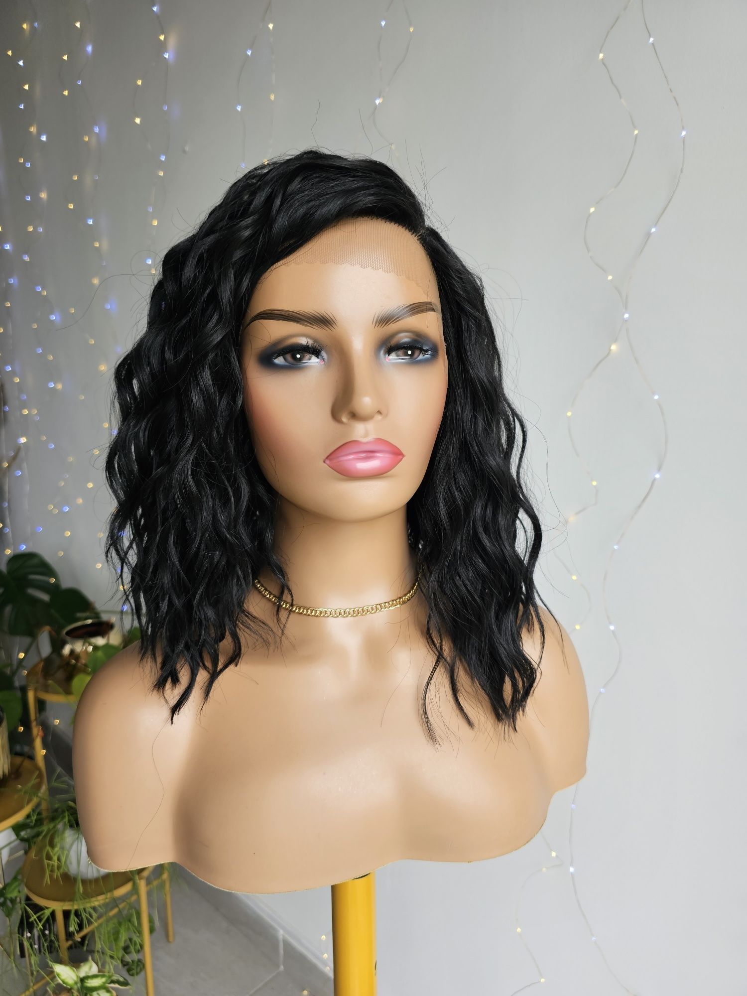 Peruka Iza czarne fale lacefront naturalna fryzura