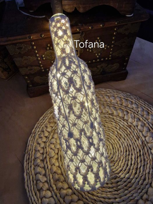 Lampion makrama pleciony boho