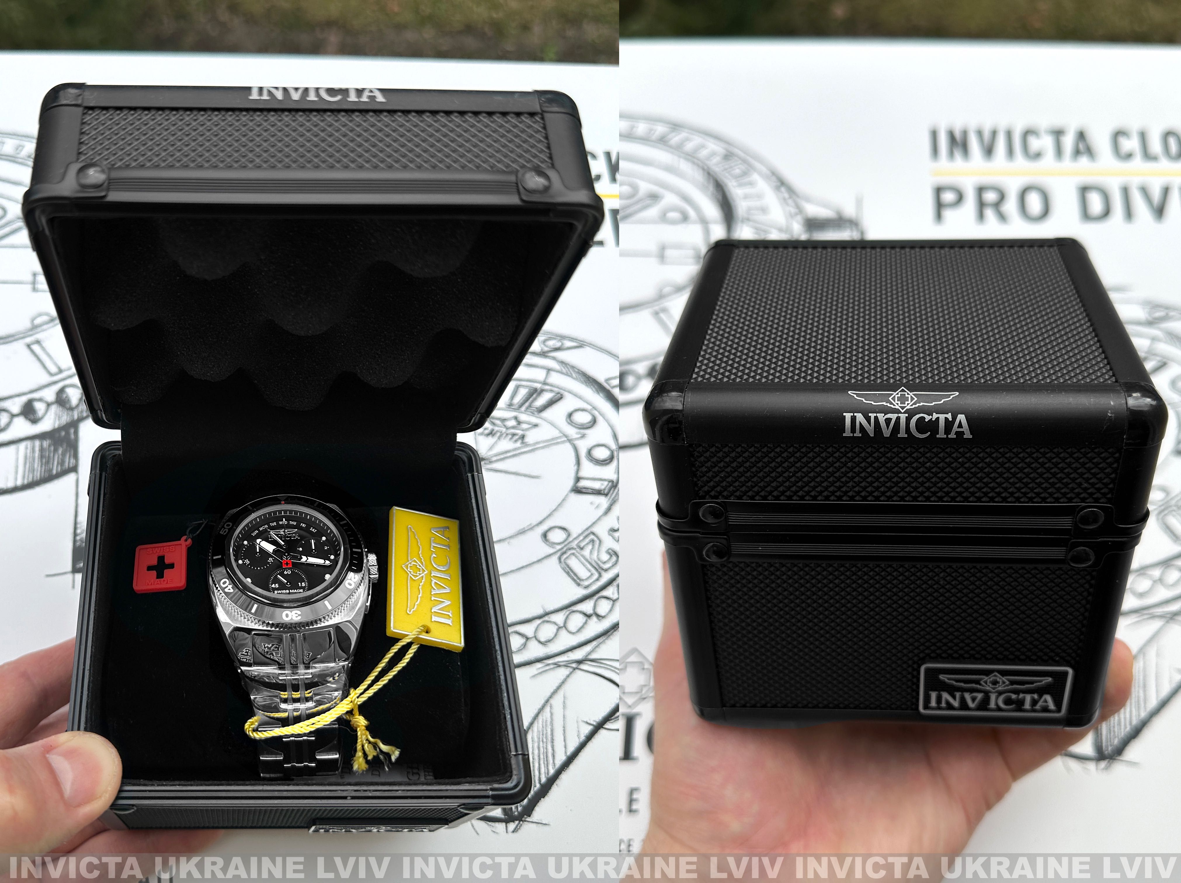 Часы Invicta 44772 SWISS MADE SAPPHIRE Ronda 8040.N 46mm. 200 MT.