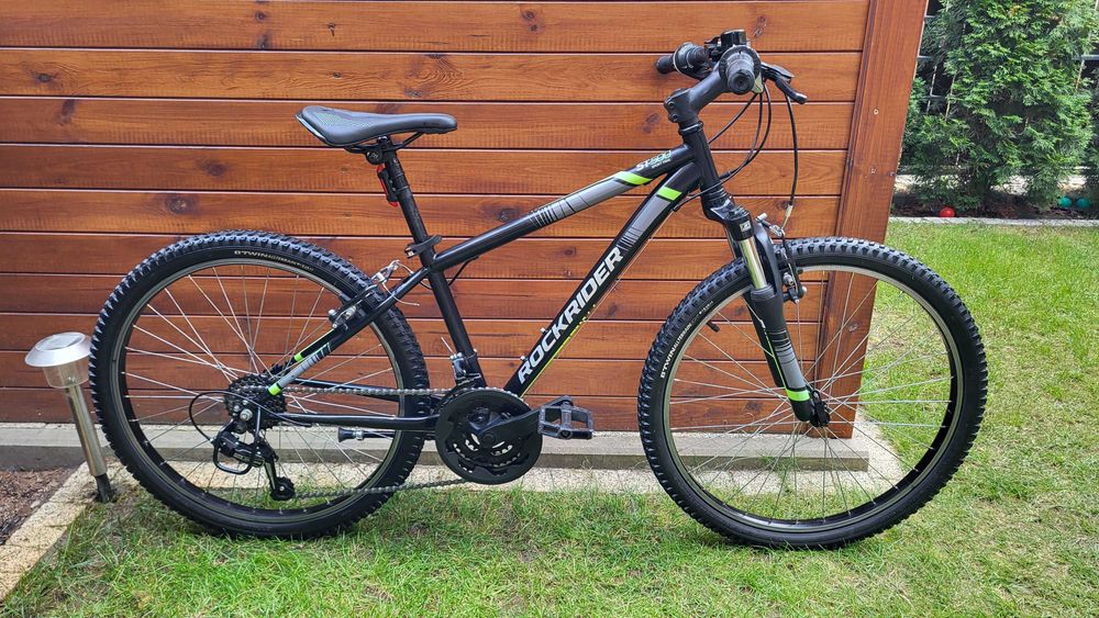 Rower młodzieżowy mtb Rockrider st500 24 cale amortyzator