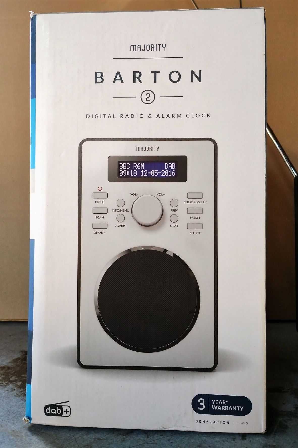 Majority Barton II Retro DAB/DAB+ Cyfrowe radio FM