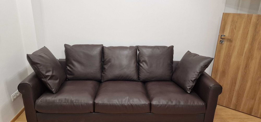 NOWA sofa GRÖNLID 3-osobowa IKEA ekoSKÓRA