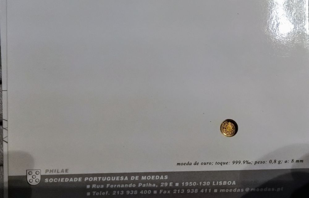 Moeda comemorativa Coroação Rei Carlos III - UK , ouro