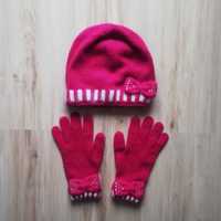 Komplet czapka zimowa i rękawiczki z angorą Dents