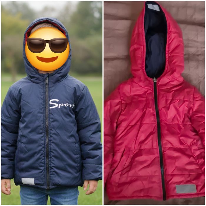 Продам двухстороннюю демисезонную куртку унисекс