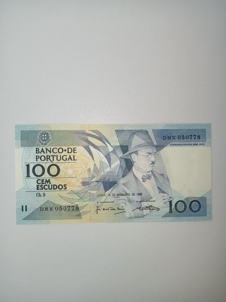 Nota de 100 escudos nova