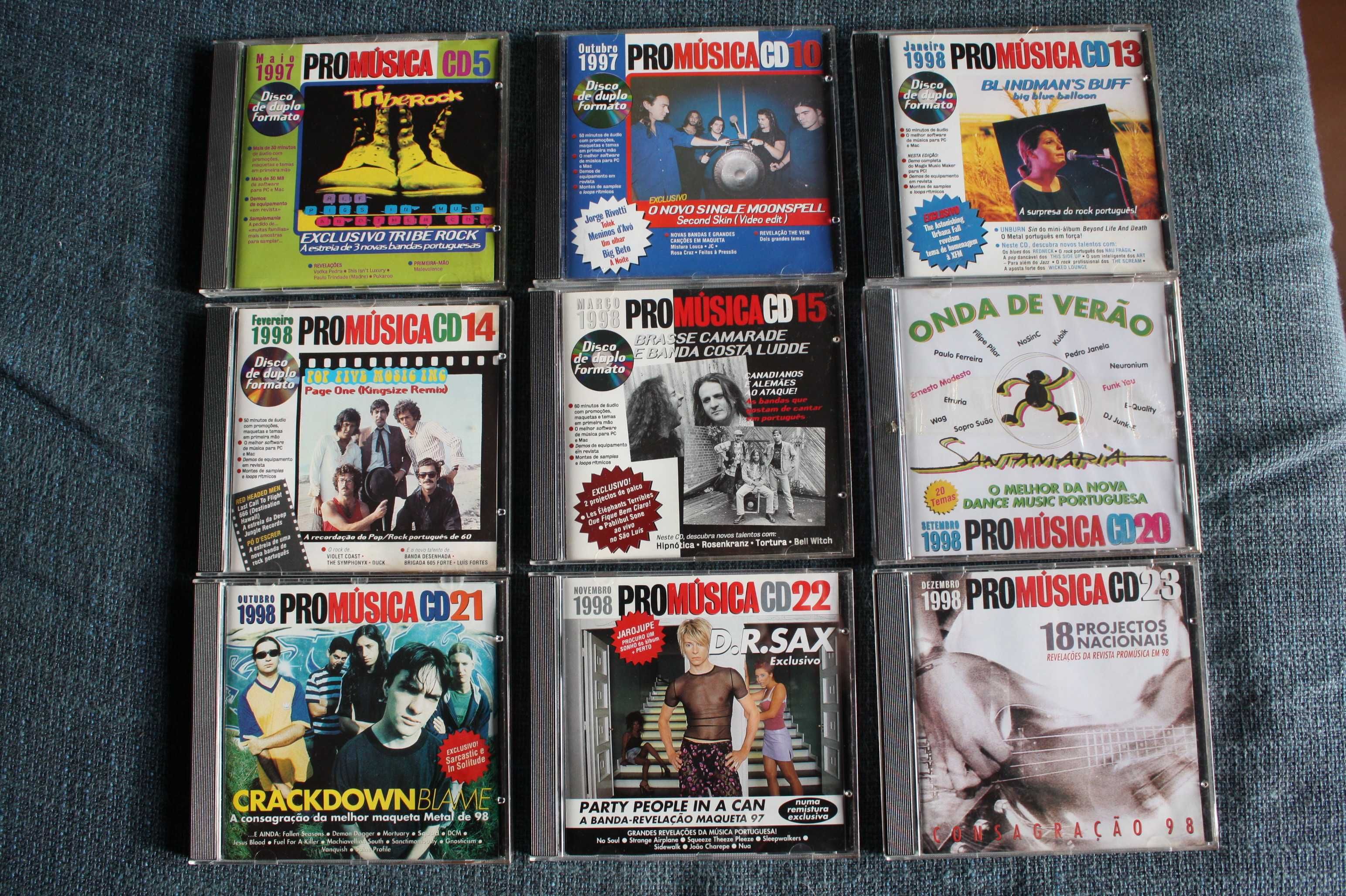CDs Promúsica 4€ cada bandas Metal e Rock Português
