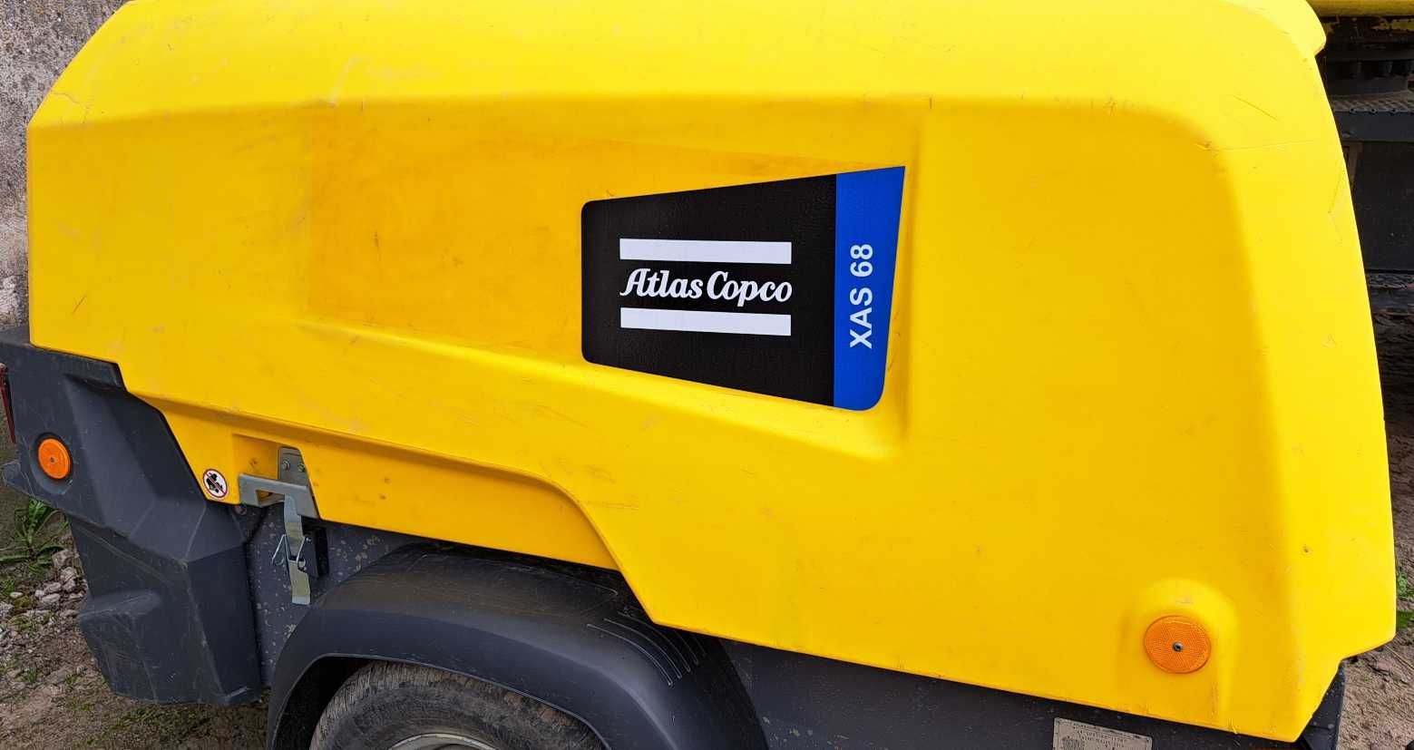 Kompresor sprężarka ATLAS COPCO XAS68 18r zarejestrowanyPL 35000 NETTO