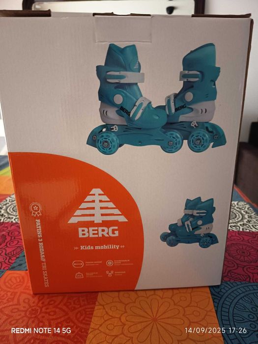 Patins em linha marca Berg modelo "Kids"