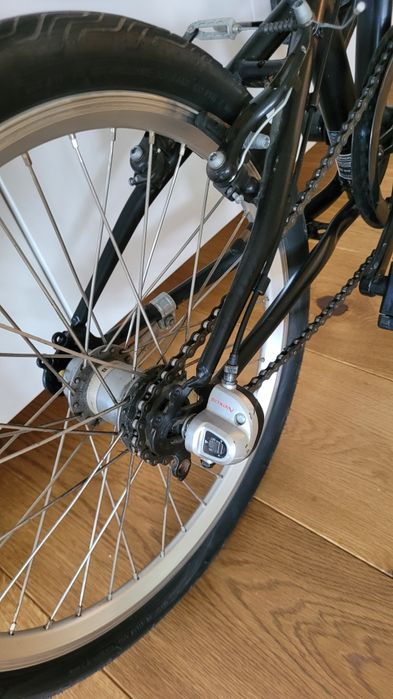 Rower miejski skladany Btwin 3 biegi Shimano Nexus, Selle Royal