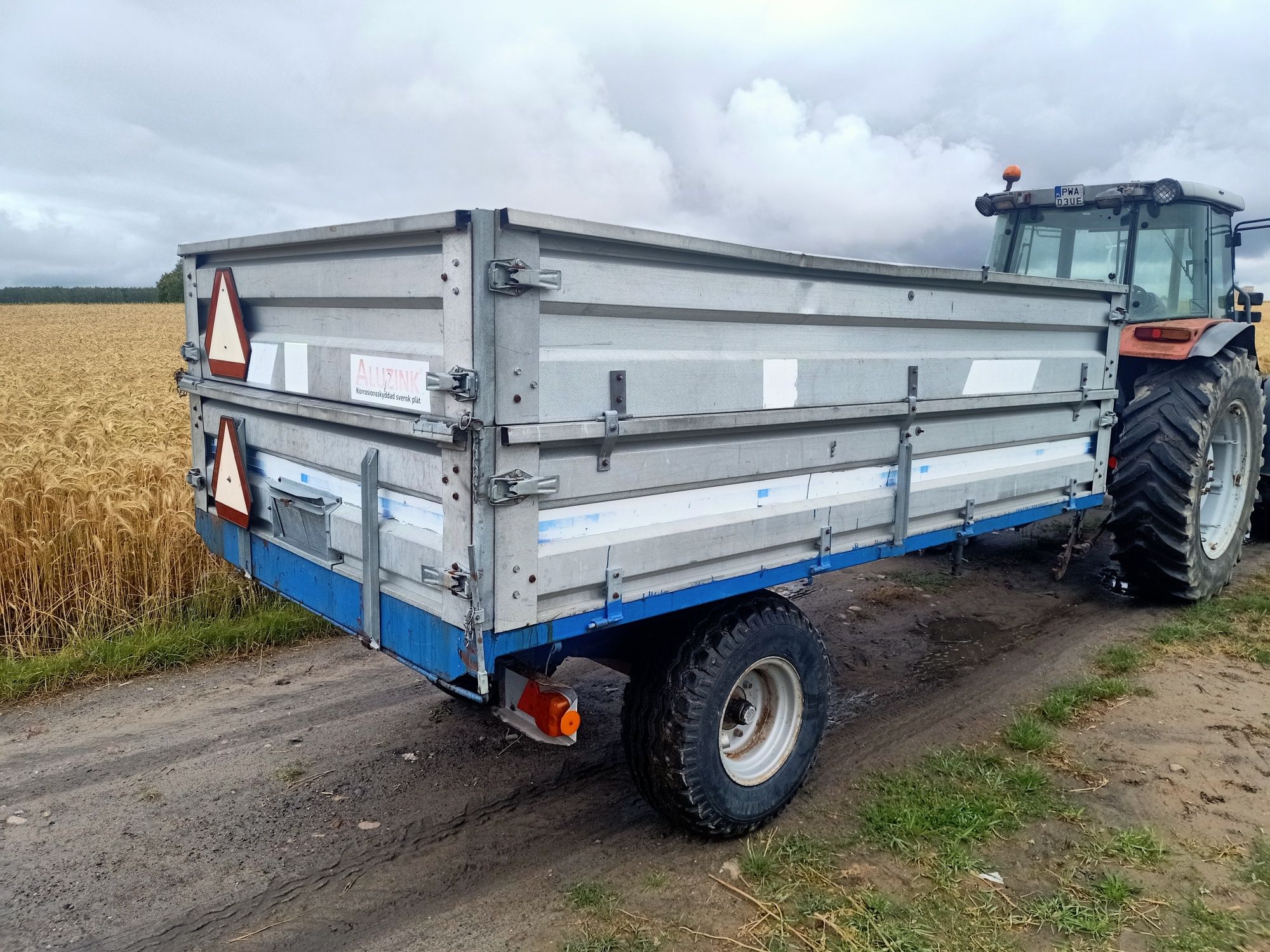 Przyczepa rolnicza Husqvarna 6 ton 1 osiowa zarejestrowana Tim Pronar