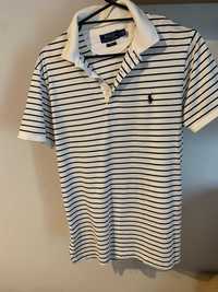 Polo Ralph Lauren Slim Fit Polo Shirt - Koszulka Biała w czarne paski