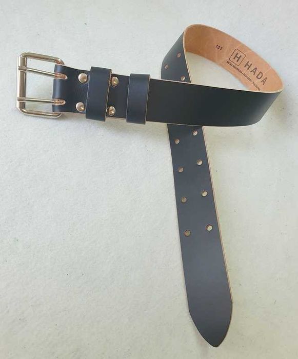 Długi Pas Wojskowy 3XL 155cm Szeregowiec Skóra Licowa Naturalna