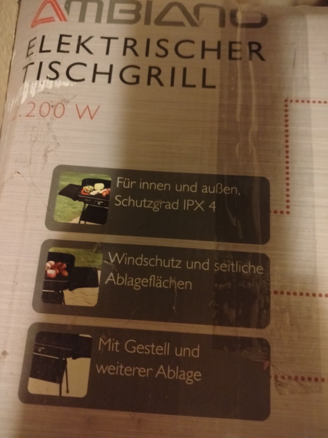 Nowy grill elektryczny na nóżkach