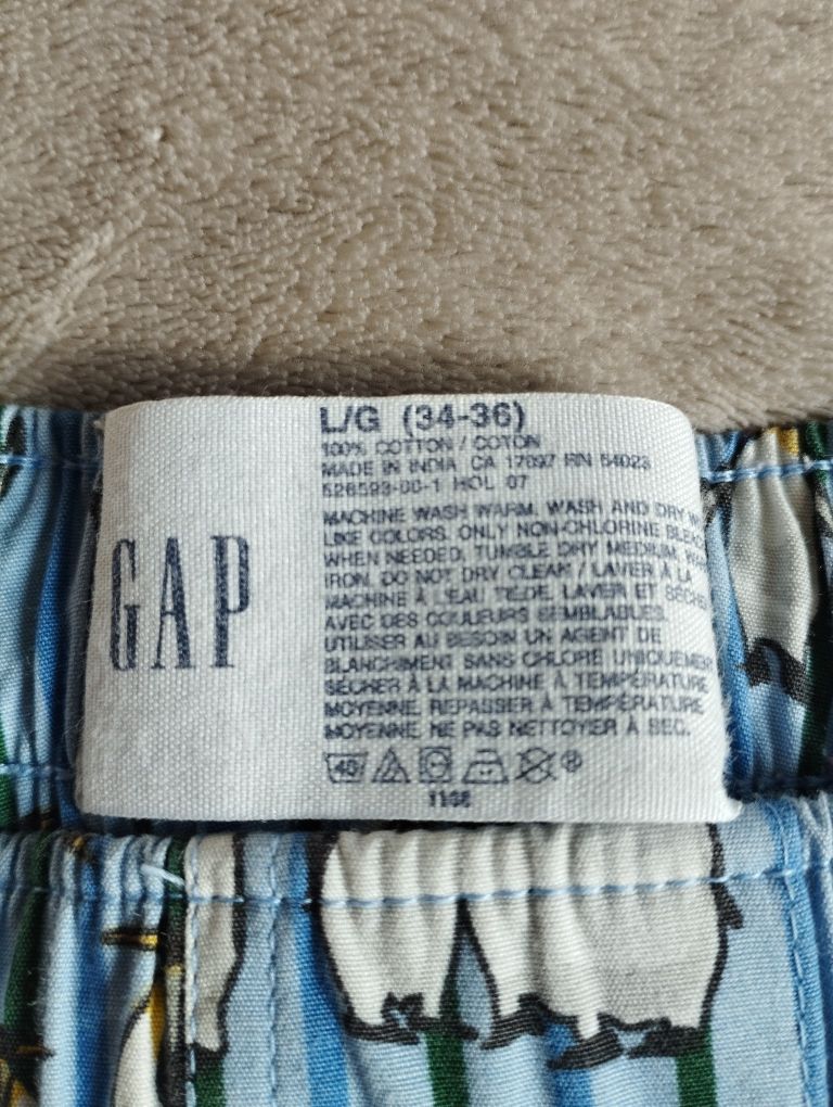 Bokserki męskie Gap 100% bawełna majtki spodenki piżama