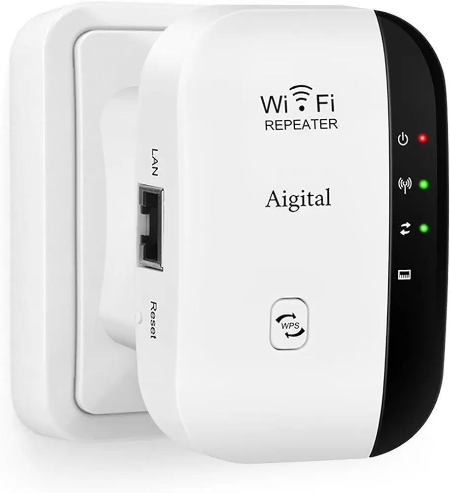 Wzmacniacz Wi-Fi (300 Mbit/s 2,4 GHz, złącze LAN, zasięg 200m