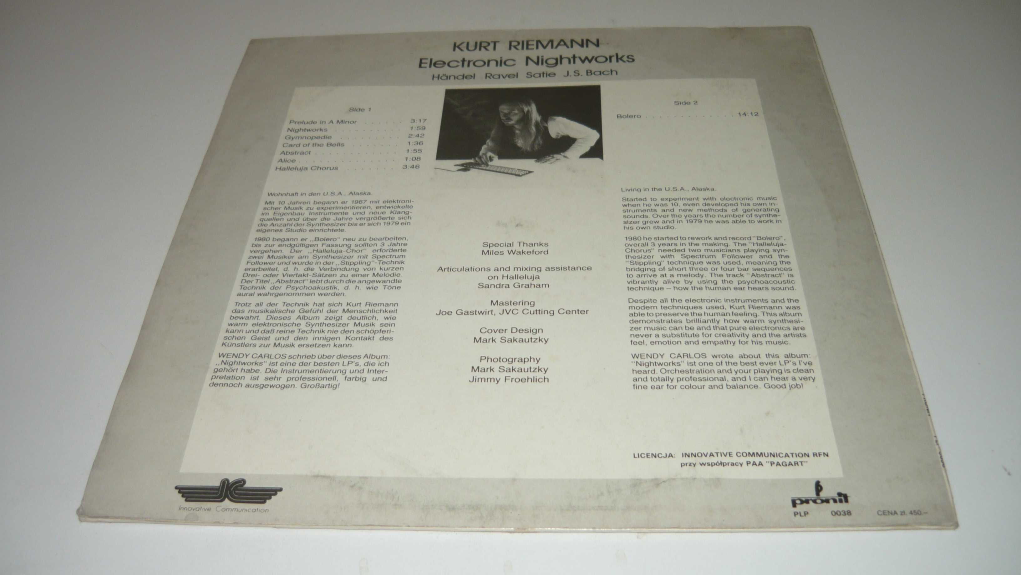 Kurt Riemann  Electronic Nigtworks LP