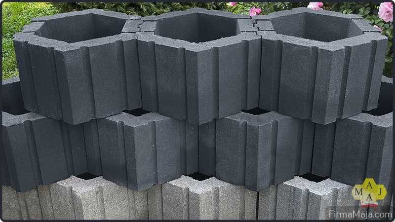 Gazon donica betonowa sześciokąt duże. Gładka masa i dostawa cała Pl