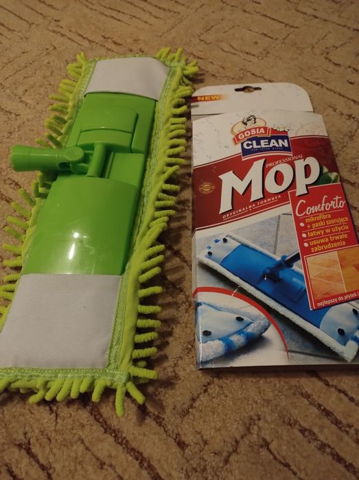 Płaski mop z mikrofibry + nakładka